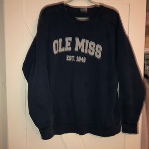 Ole miss Comfort Colors pullover sweater
